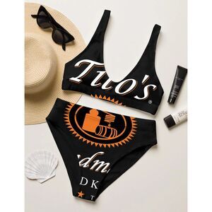 U-Neck Mid Rise Bikini Set For Women Tito’s XL